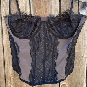 Urban Outfitters Modern Love Corset Black